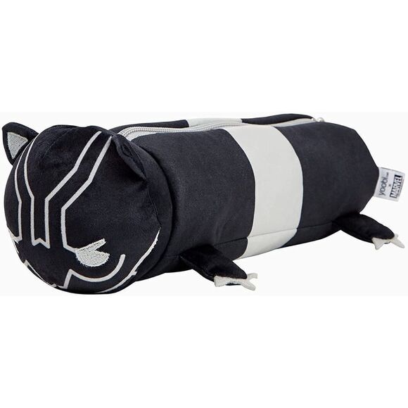 NWT Yoobi x Marvel Kawaii Black Panther Pencil Barrel Plush Case - Picture 3 of 3